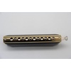 East top Chromatic Harmonica, 12-Hole 48-Tone Key of C, ABS Comb, Phosphor Bronze Reed, Blue Cover (EAP-12)(black)
