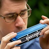 East top Chromatic Harmonica, 12-Hole 48-Tone Key of C, ABS Comb, Phosphor Bronze Reed, Blue Cover (EAP-12)(blue-12)