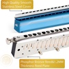 East top Chromatic Harmonica, 12-Hole 48-Tone Key of C, ABS Comb, Phosphor Bronze Reed, Blue Cover (EAP-12)(blue-16)