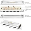 East top Chromatic Harmonica, 12-Hole 48-Tone Key of C, ABS Comb, Phosphor Bronze Reed, Blue Cover (EAP-12)(key of Bb)