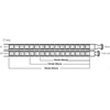 East top Chromatic Harmonica, 12-Hole 48-Tone Key of C, ABS Comb, Phosphor Bronze Reed, Blue Cover (EAP-12)(silver-C)