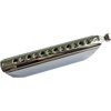 East top Chromatic Harmonica, 12-Hole 48-Tone Key of C, ABS Comb, Phosphor Bronze Reed, Blue Cover (EAP-12)(silver-D)