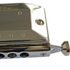 East top Chromatic Harmonica, 12-Hole 48-Tone Key of C, ABS Comb, Phosphor Bronze Reed, Blue Cover (EAP-12)(silver-D)