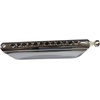East top Chromatic Harmonica, 12-Hole 48-Tone Key of C, ABS Comb, Phosphor Bronze Reed, Blue Cover (EAP-12)(silver-brass comb-Bb)