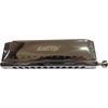 East top Chromatic Harmonica, 12-Hole 48-Tone Key of C, ABS Comb, Phosphor Bronze Reed, Blue Cover (EAP-12)(silver-brass comb-Bb)