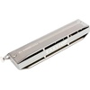 East top Upgrade Chromatic Harmonica 12 Hole 48 Tone Key of C, Aluminum Comb Chromatic Mouth Organ Harmonica For Adults, Students and harmonica lovers(silver-16)