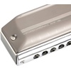 East top Upgrade Chromatic Harmonica 12 Hole 48 Tone Key of C, Aluminum Comb Chromatic Mouth Organ Harmonica For Adults, Students and harmonica lovers(silver-16)