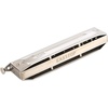 East top Upgrade Chromatic Harmonica 12 Hole 48 Tone Key of C, Professional Chromatic Mouth Organ Harmonica For Adults, Students and band players(silver-16)