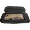 East top Chromatic Harmonica, 12-Hole 48-Tone Key of C, ABS Comb, Phosphor Bronze Reed, Blue Cover (EAP-12)(silver-brass comb-low c)