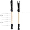 EAST TOP Soprano Recorder for Kids Beginners, 8 Hole Plastic German Fingering Flute Recorder 3 Piece with Cleaning stick, Cotton pouch, Fingering Chart, Colorful box (Blue)(R08-BKWH)