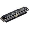 East top Lucky 13 Bass Plus Blues Harmonica 13 Holes Diatonic Harp Mouth Organ Professional Richter harmonica C key for Adults(Black B)