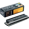 East top Lucky 13 Bass Plus Blues Harmonica 13 Holes Diatonic Harp Mouth Organ Professional Richter harmonica C key for Adults(key of Bb)