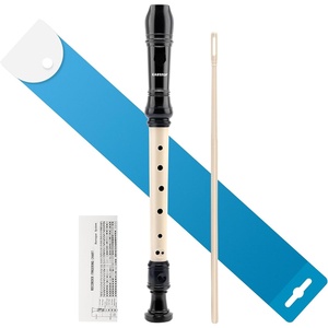 EAST TOP Soprano Recorder for Kids Beginners, 8 Hole Plastic German Fingering Flute Recorder 3 Piece with Cleaning stick, Cotton pouch, Fingering Chart, Colorful box (Blue)(R08-BKWH)