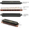 East top Diatonic Harmonica Key of Db 10 Holes 20 Tones 008K Blues Mouth Organ with Black Cover, Top Grade Harmonica for Adults, Professionals and Students