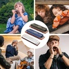 East top Diatonic Harmonica Key of Eb 10 Holes 20 Tones 008K Blues Diatonic Mouth Organ Harmonica with Silver Cover, Standard Harmonicas For Adults, Professionals and Students(silver-G)